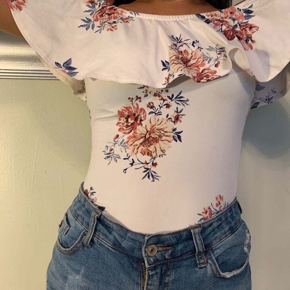 Floral body suit
